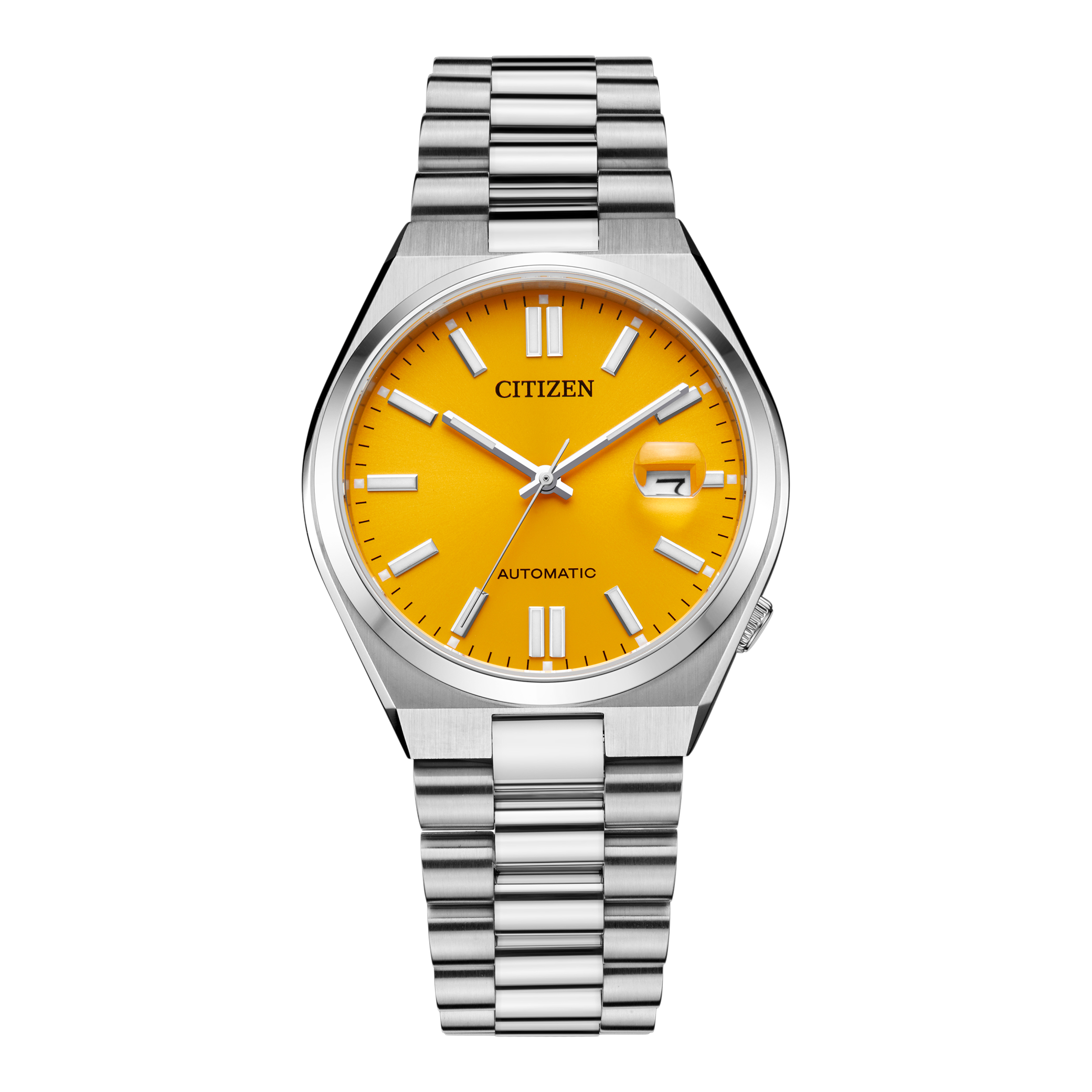  Shop Authentic Citizen Tsuyosa Automatic Yellow Dial Silver Steel Strap Watch for Men - NJ0150-81Z - Luxxuri
