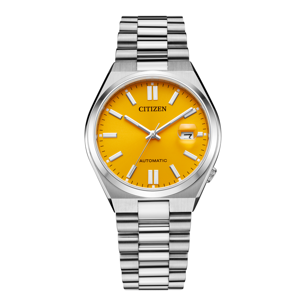  Shop Authentic Citizen Tsuyosa Automatic Yellow Dial Silver Steel Strap Watch for Men - NJ0150-81Z - Luxxuri