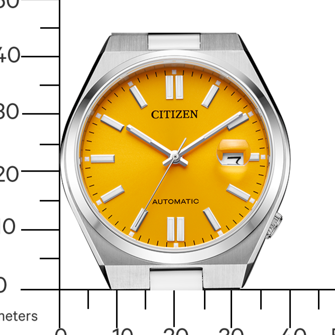  Shop Authentic Citizen Tsuyosa Automatic Yellow Dial Silver Steel Strap Watch for Men - NJ0150-81Z - Luxxuri
