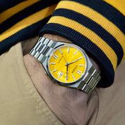  Shop Authentic Citizen Tsuyosa Automatic Yellow Dial Silver Steel Strap Watch for Men - NJ0150-81Z - Luxxuri