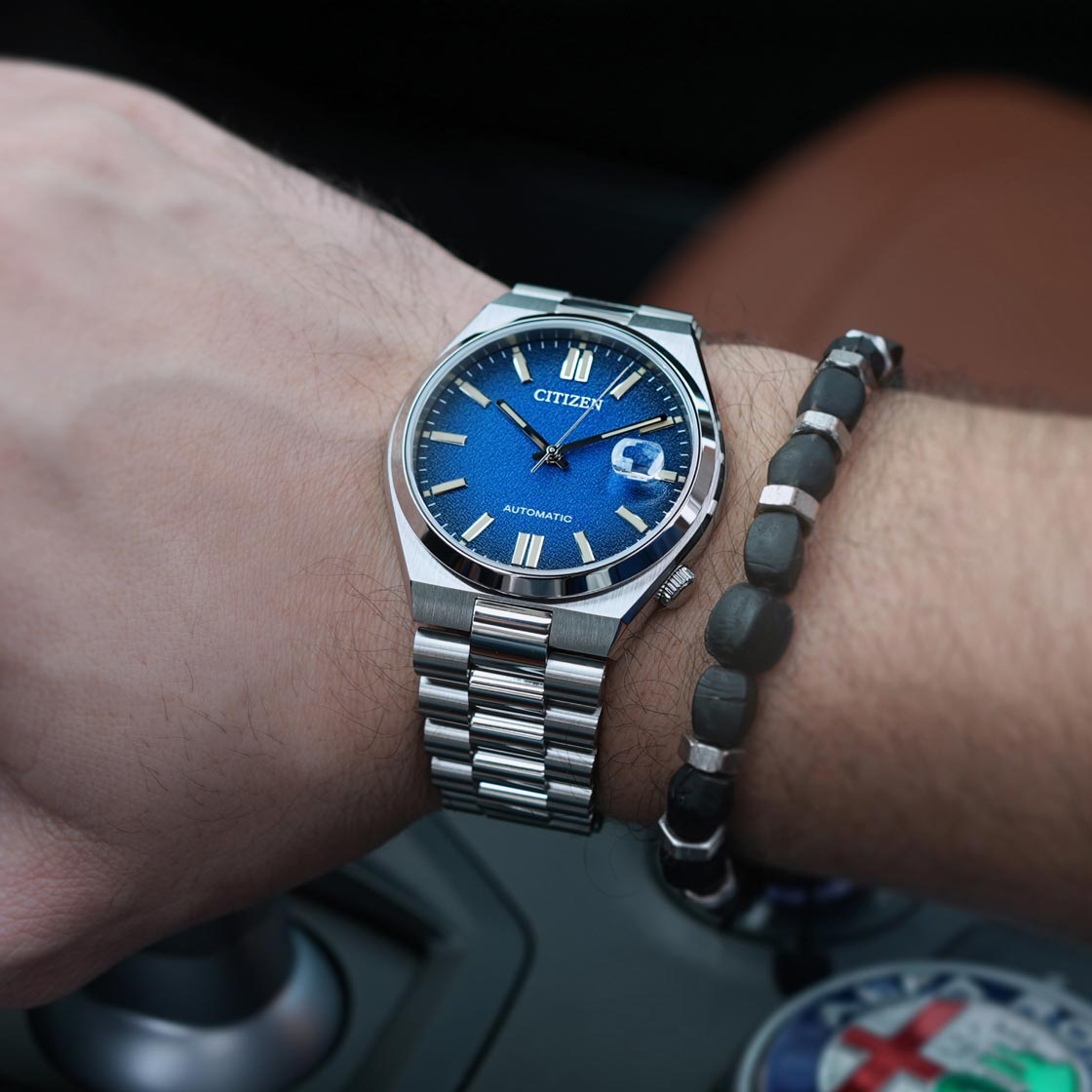  Shop Authentic Citizen Tsuyosa Automatic Dark Blue Dial Silver Steel Strap Watch For Men - NJ0151-88L - Luxxuri