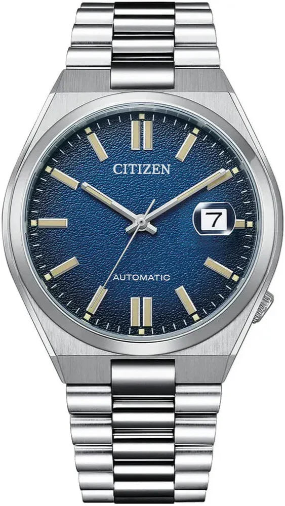  Shop Authentic Citizen Tsuyosa Automatic Dark Blue Dial Silver Steel Strap Watch For Men - NJ0151-88L - Luxxuri
