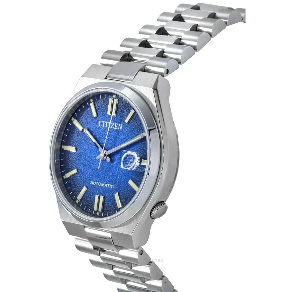  Shop Authentic Citizen Tsuyosa Automatic Dark Blue Dial Silver Steel Strap Watch For Men - NJ0151-88L - Luxxuri