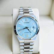  Shop Authentic Citizen Tsuyosa Automatic Turquoise Dial Silver Steel Strap Watch For Men - NJ0151-88M - Luxxuri