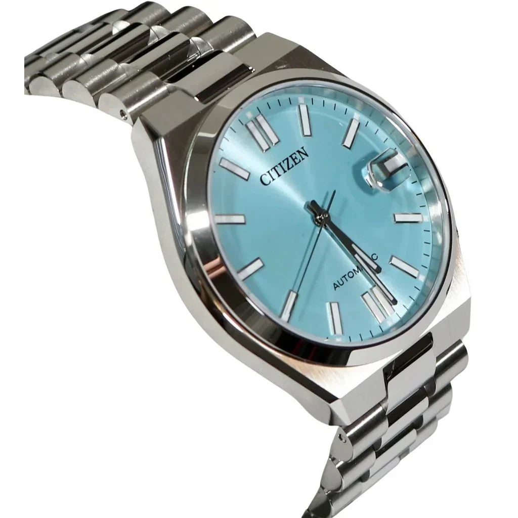  Shop Authentic Citizen Tsuyosa Automatic Turquoise Dial Silver Steel Strap Watch For Men - NJ0151-88M - Luxxuri