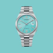  Shop Authentic Citizen Tsuyosa Automatic Turquoise Dial Silver Steel Strap Watch For Men - NJ0151-88M - Luxxuri