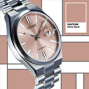  Shop Authentic Citizen x Pantone Automatic Warm Sand Dial Silver Steel Strap Watch For Men - NJ0158-89Y - Luxxuri