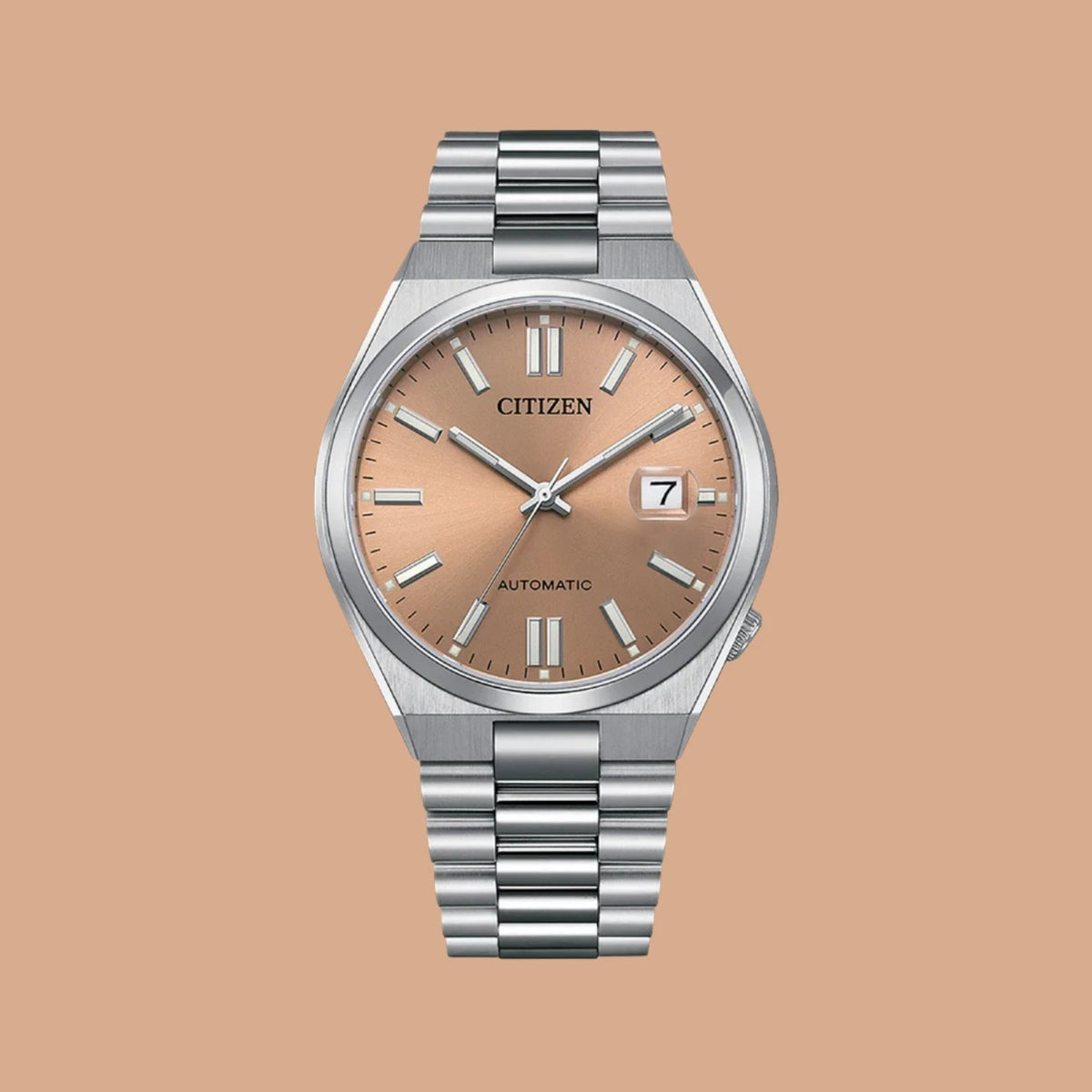  Shop Authentic Citizen x Pantone Automatic Warm Sand Dial Silver Steel Strap Watch For Men - NJ0158-89Y - Luxxuri