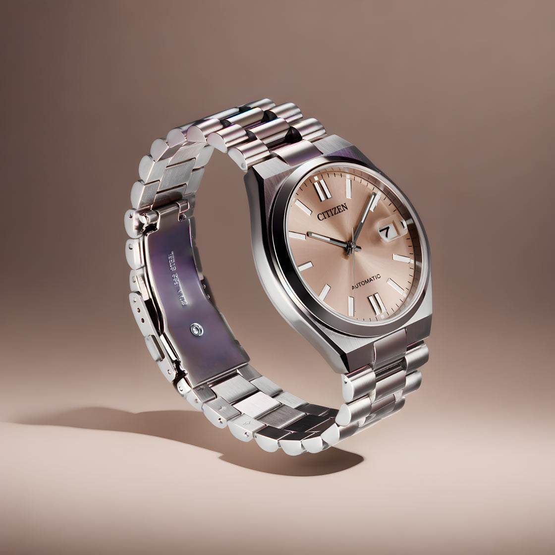  Shop Authentic Citizen x Pantone Automatic Warm Sand Dial Silver Steel Strap Watch For Men - NJ0158-89Y - Luxxuri