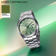  Shop Authentic Citizen x Pantone Automatic Peaceful Green Dial Silver Steel Strap Watch For Men - NJ0158-89Z - Luxxuri