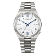 Shop Authentic Citizen Tsuyosa Automatic White Dial Silver Steel Strap Watch For Men - NJ0150-81A - Luxxuri