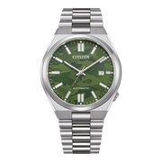  Shop Authentic Citizen Tsuyosa Automatic Camouflage Green Dial Silver Steel Strap Watch For Men - NJ0159-86X - Luxxuri