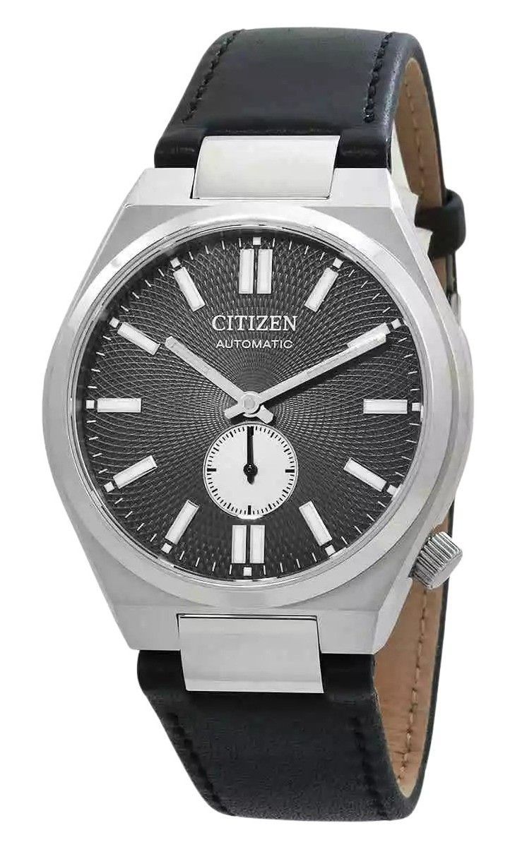  Shop Authentic Citizen Tsuyosa Automatic Grey Dial Black Leather Strap Watch for Men - NK5010-01H - Luxxuri