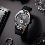  Shop Authentic Citizen Tsuyosa Automatic Grey Dial Black Leather Strap Watch for Men - NK5010-01H - Luxxuri