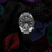  Shop Authentic Citizen Tsuyosa Automatic Grey Dial Black Leather Strap Watch for Men - NK5010-01H - Luxxuri