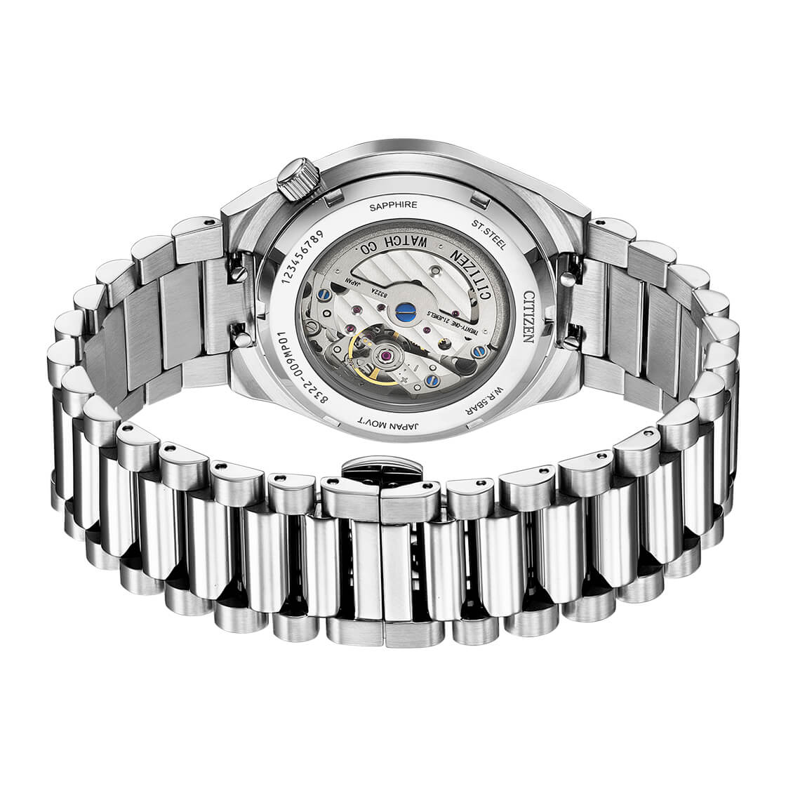  Shop Authentic Citizen Tsuyosa Automatic Titanium Yellow Dial Silver Steel Strap Watch For Men - NK5010-51X - Luxxuri