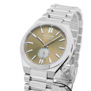  Shop Authentic Citizen Tsuyosa Automatic Titanium Yellow Dial Silver Steel Strap Watch For Men - NK5010-51X - Luxxuri