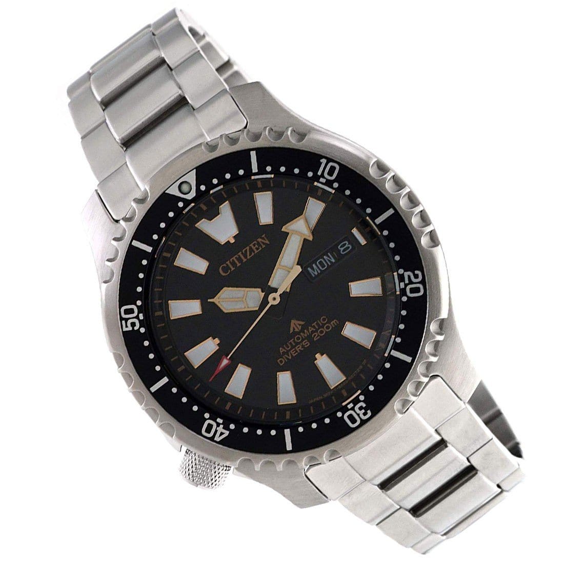  Shop Authentic Citizen Promaster 200M Diver Fugu Asian Limited Edition Black Dial Silver Steel Strap Watch For Men - NY0090-86E - Luxxuri