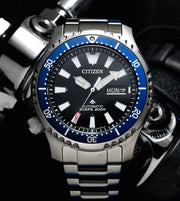  Shop Authentic Citizen Promaster Fugu Limited Edition Diver's 200m Automatic Black Dial Silver Steel Strap Watch For Men - NY0098-84E - Luxxuri
