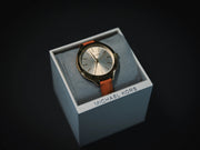  Shop Authentic Michael Kors Runway Quartz Gold Dial Orange Leather Strap Watch For Women - MK2275 - Luxxuri