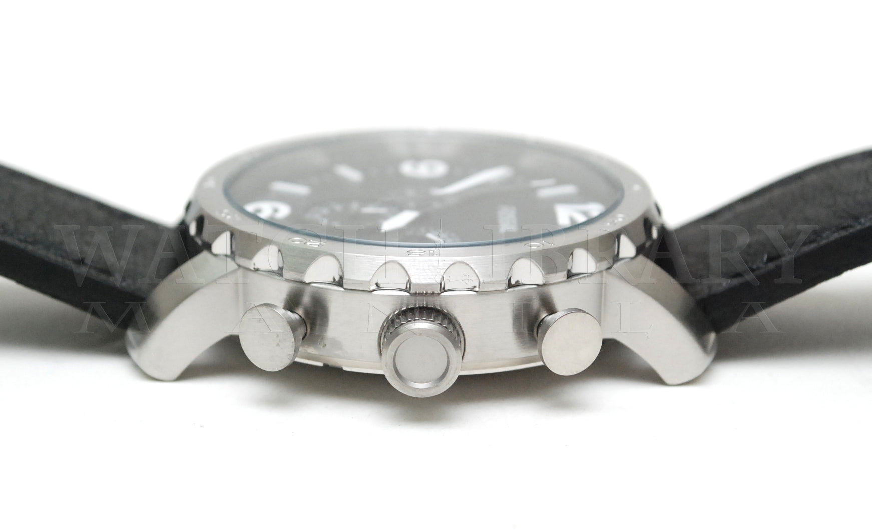  Shop Authentic Fossil Nate Chronograph Black Dial Black Leather Strap Watch for Men - JR1436 - Luxxuri