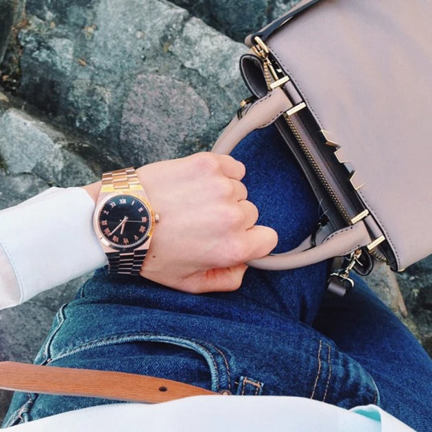  Shop Authentic Michael Kors Channing Black Dial Rose Gold Steel Strap Watch For Women - MK5937 - Luxxuri