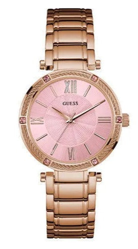  Shop Authentic Guess Park Ave Quartz Rose Gold Dial Rose Gold Steel Strap Watch For Women - W0636L2 - Luxxuri