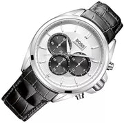  Shop Authentic Hugo Boss Driver Chronograph Quartz Silver Dial Black Leather Strap Watch For Men - 1512880 - Luxxuri