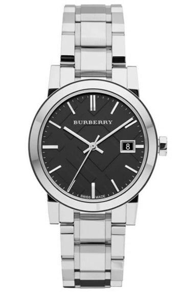  Shop Authentic Burberry The City Black Dial Silver Stainless Steel Strap Watch for Women - BU9001 - Luxxuri