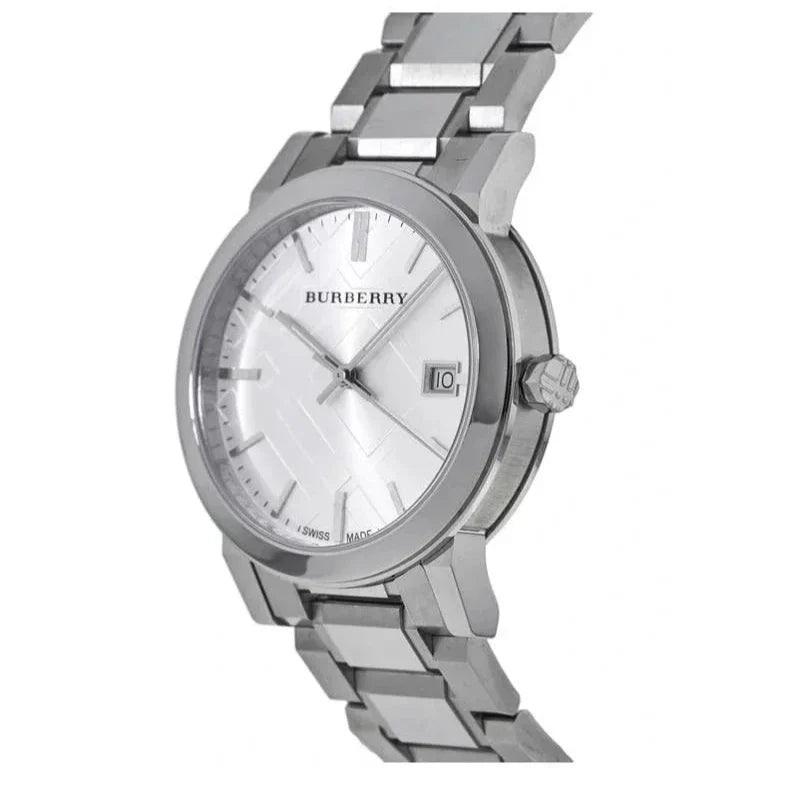  Shop Authentic Burberry The City Silver Dial Silver Steel Strap Watch for Women - BU9000 - Luxxuri