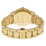  Shop Authentic Burberry The City White Dial Gold Steel Strap Watch for Women - BU9103 - Luxxuri