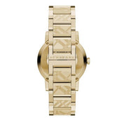  Shop Authentic Burberry The City Gold Dial Gold Steel Strap Watch for Men - BU9038 - Luxxuri