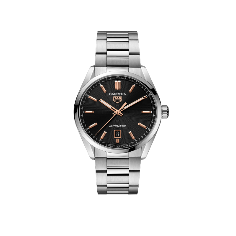 Shop Authentic Tag Heuer Carrera Day Date Black Dial Silver Steel Strap Watch for Men - WBN2013.BA0640 - Luxxuri