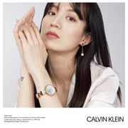  Shop Authentic Calvin Klein Wavy White Dial Rose Gold Steel Strap Watch for Women - K9U23646 - Luxxuri