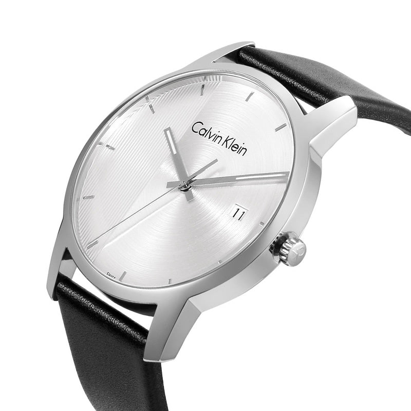  Shop Authentic Calvin Klein City Silver Dial Black Steel Strap Watch for Men - K2G2G1CX - Luxxuri