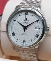  Shop Authentic Omega De Ville Prestige Co Axial Automatic White Dial Silver Steel Strap Watch for Men - 424.10.40.20.02.005 - Luxxuri