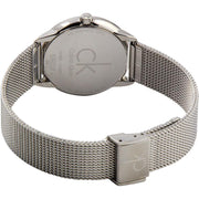  Shop Authentic Calvin Klein Minimal White Dial Silver Mesh Bracelet Watch for Women - K3M2212Y - Luxxuri