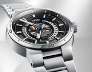 Shop Authentic Oris TT1 Engine Date Skeleton Black Dial Silver Steel Strap Watch for Men - 0173377524124-0782408 - Luxxuri