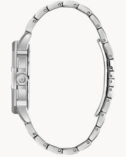  Shop Authentic Bulova Crystal Collection Pave Silver Dial with Crystals Silver Steel Strap Watch for Men - 96C134 - Luxxuri