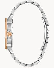  Shop Authentic Bulova Octova Crystal Silver Dial Two Tone Steel Strap Watch for Men - 98C133 - Luxxuri