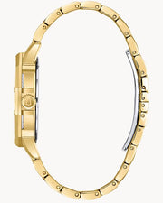  Shop Authentic Bulova Crystal Collection Octova White Dial Gold Steel Strap Watch for Men - 98C126 - Luxxuri