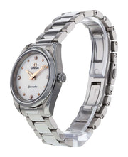  Shop Authentic Omega Seamaster Aqua Terra Quartz Diamond Silver Dial Silver Steel Strap Watch for Women - 220.10.28.60.54.001 - Luxxuri