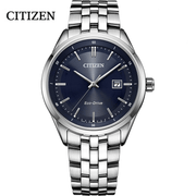  Shop Authentic Citizen Eco Drive Blue Dial Silver Steel Strap Watch For Men - BM7250-56L - Luxxuri