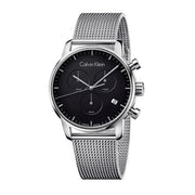  Shop Authentic Calvin Klein City Chronograph Black Dial Silver Mesh Bracelet Watch for Men - K2G27121 - Luxxuri