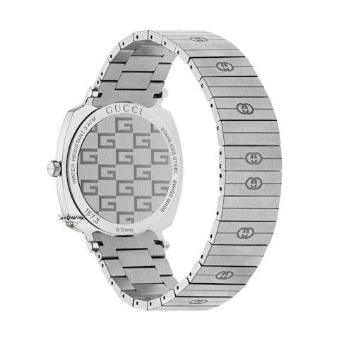  Shop Authentic Gucci Grip x Disney Quartz Silver Dial Silver Steel Strap Unisex Watch - YA157419 - Luxxuri