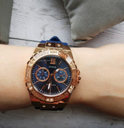  Shop Authentic Guess Limelight Blue Dial Blue Silicone Strap Watch For Women - W1053L1 - Luxxuri