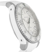  Shop Authentic Gucci Dive Quartz White Dial White Rubber Strap Watch For Men - YA136337 - Luxxuri