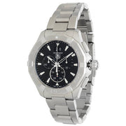  Shop Authentic Tag Heuer Aquaracer Chronograph Black Dial Silver Steel Strap Watch for Men - CAY1110.BA0927 - Luxxuri