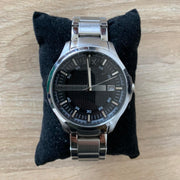  Shop Authentic Armani Exchange Hampton Chronograph Black Dial Silver Steel Strap Watch For Men - AX2103 - Luxxuri