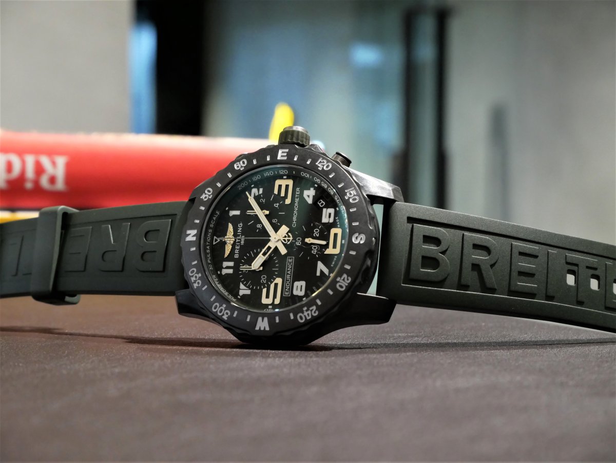  Shop Authentic Breitling Endurance Pro Black Dial Green Rubber Strap Watch for Men - X82310D31B1S1 - Luxxuri